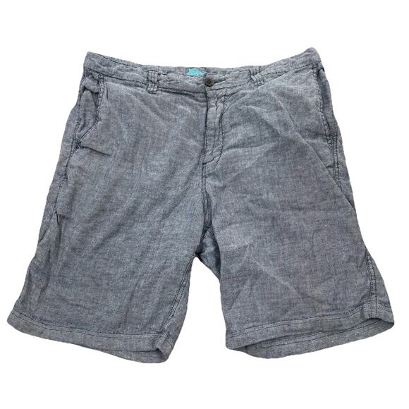 Tommy Bahama Men Size 36 Linen Blend Shorts Flat Front Pockets 9" Inseam R22 - Picture 1 of 7